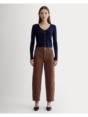 Everlane The Utility Barrel Pants in Rosewood NWOT Sz 8 Casual